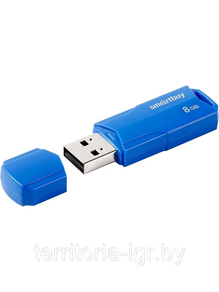 USB-накопитель 8Gb CLUE SB8GBCLU-BU синий Smartbuy - фото 5 - id-p192665153