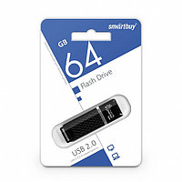 USB-накопитель 64GB Quartz series SB64GBQZ-K черный Smartbuy