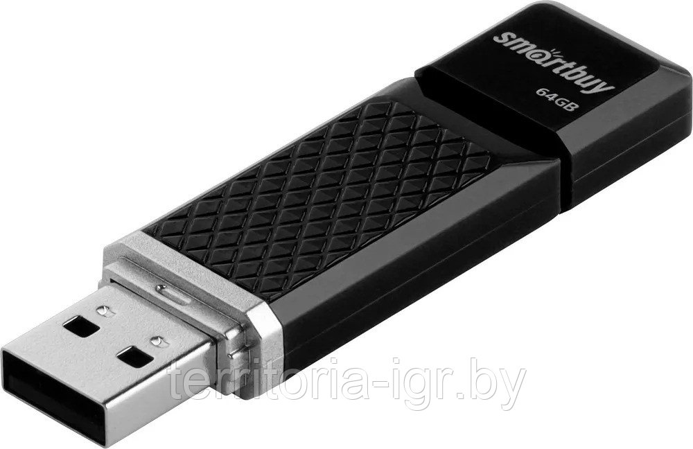 USB-накопитель 64GB Quartz series SB64GBQZ-K черный Smartbuy - фото 2 - id-p192676696