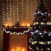 Рождественская декоративная лента, 3 м со светодиодными лампочками, фото 7