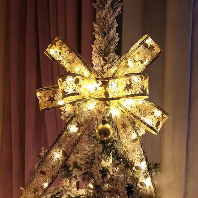 Рождественская декоративная лента, 3 м со светодиодными лампочками - фото 9 - id-p192680880