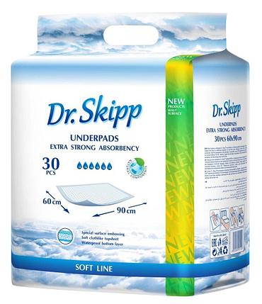 Пеленки гигиенические впитывающие Dr. Skipp Soft line 60х90 см. 30 шт., фото 2