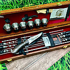 Набор для шашлыка и гриля в чемодане Царский 2 Кизляр России 18 предметов Барс Black, фото 2