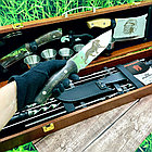 Набор для шашлыка и гриля в чемодане Царский 2 Кизляр России 18 предметов Барс Black, фото 7