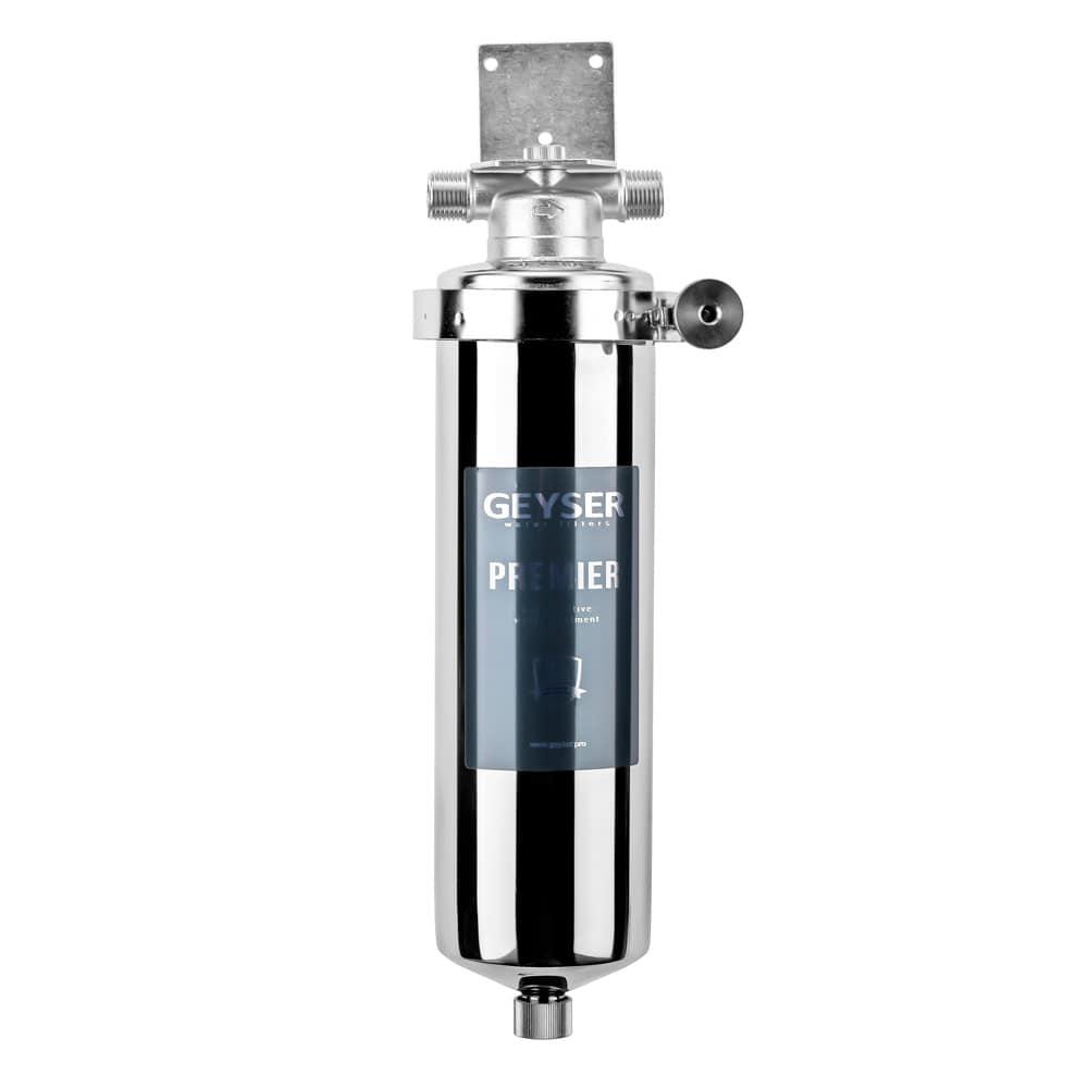 Магистральный фильтр для очистки горячей воды 1/2" Гейзер-Премьер 10SL без картриджа - фото 2 - id-p144574765