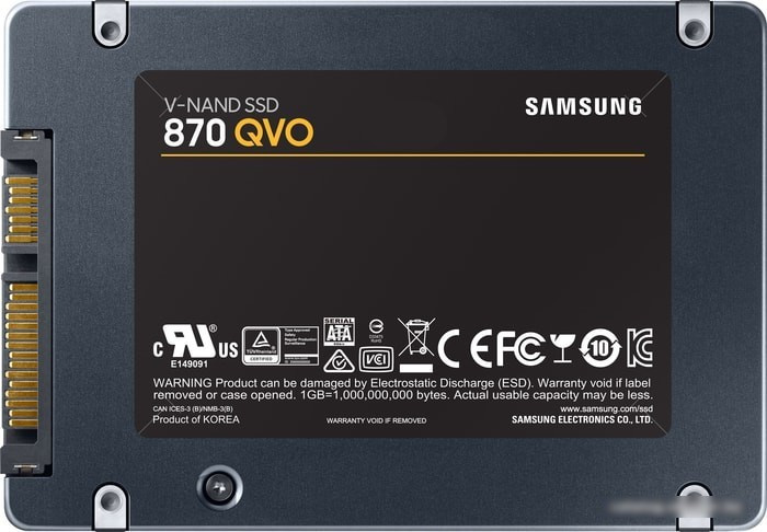SSD Samsung 870 QVO 1TB MZ-77Q1T0BW - фото 5 - id-p192691529
