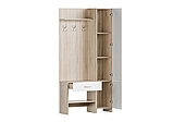 Прихожая ДОМИНО 2У (Дуб Сонома/ Белый гладкий) МК-Стиль, фото 3