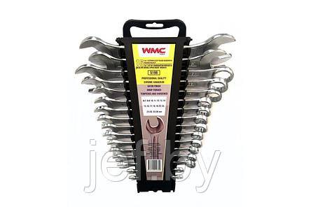 Набор ключей комбинированных и рожковых 16 предметов WMC TOOLS WMC-5199, фото 2