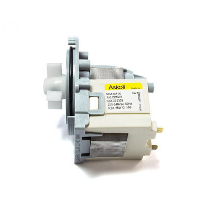 PMP004UN Сливной насос Askoll 25W (3 защелки, фишки назад) Electrolux, Zanussi, AEG, фото 2