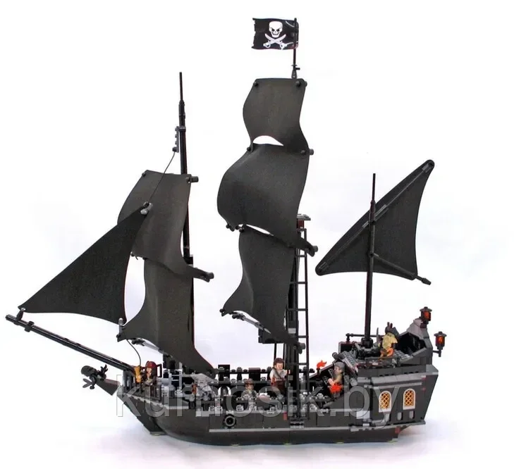 Конструктор 18016 KING Корабль Черная жемчужина Пираты Карибского моря, 804 деталей - фото 3 - id-p192695406