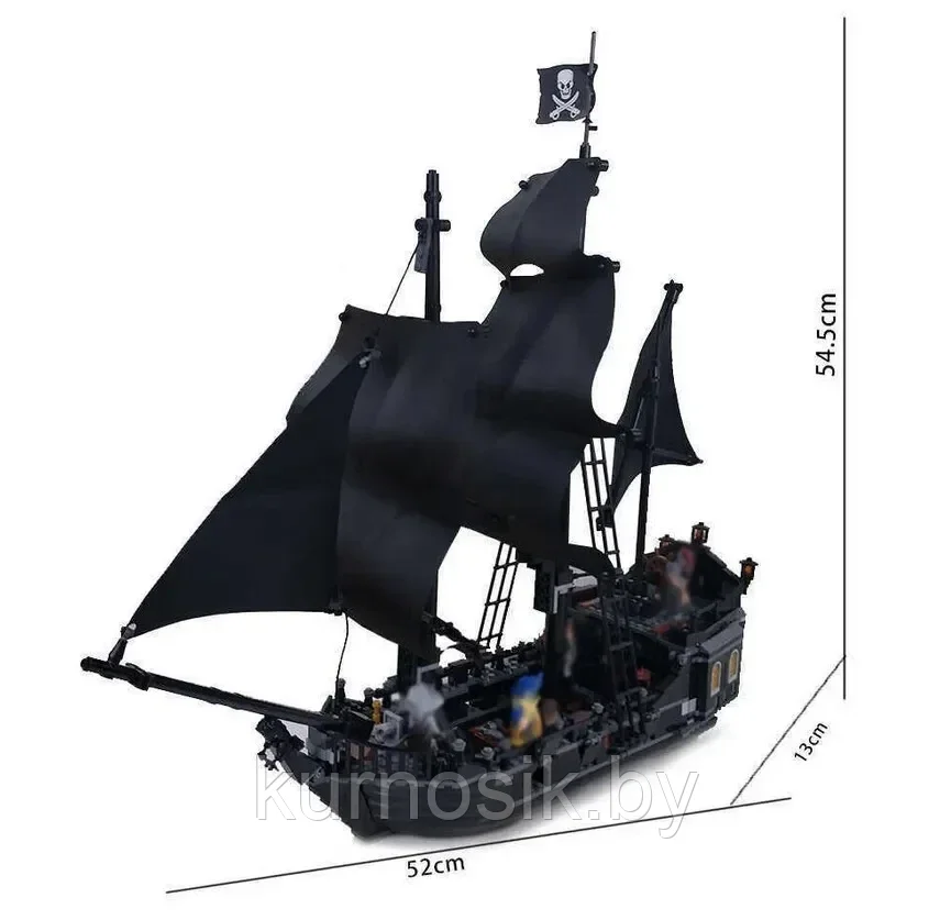 Конструктор 18016 KING Корабль Черная жемчужина Пираты Карибского моря, 804 деталей - фото 5 - id-p192695406
