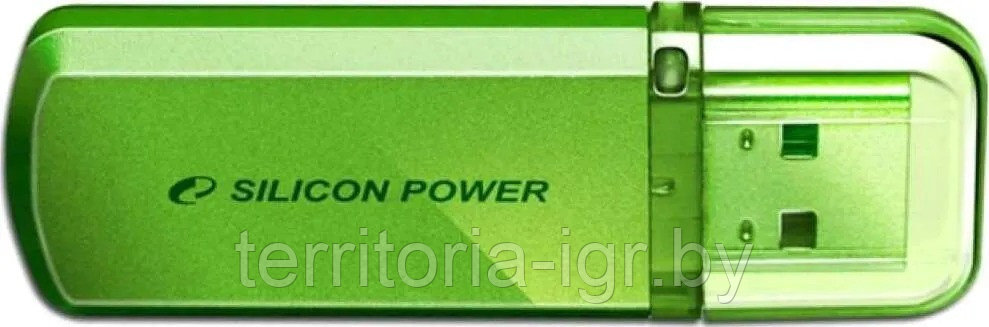 USB-накопитель 16GB Helios 101 SP016GBUF2101V1N зеленый Silicon Power - фото 2 - id-p192699328