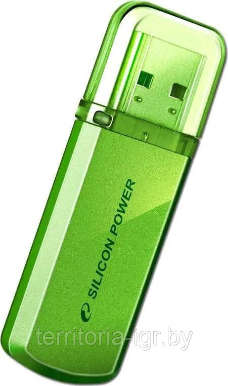 USB-накопитель 16GB Helios 101 SP016GBUF2101V1N зеленый Silicon Power - фото 3 - id-p192699328