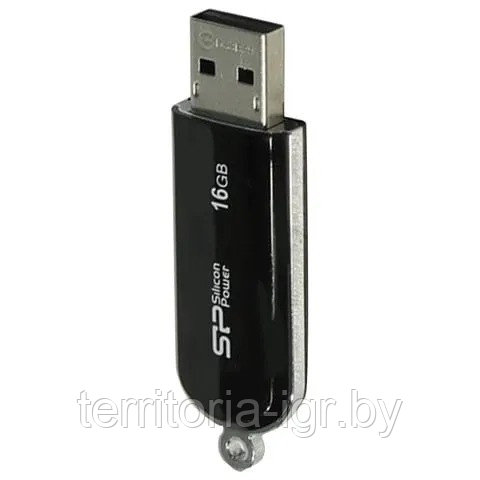 USB-накопитель 16GB Luxmini 322 SP016GBUF2322V1K черный Silicon Power - фото 2 - id-p192699992