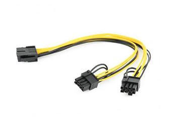 Аксессуар Кабель питания Gembird Cablexpert PCI-Express 2x6+2pin/M to 6pin/F 30cm CC-PSU-85