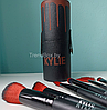 Набор кистей для макияжа в тубусе KYLIE RED/Black, 12 шт, фото 8