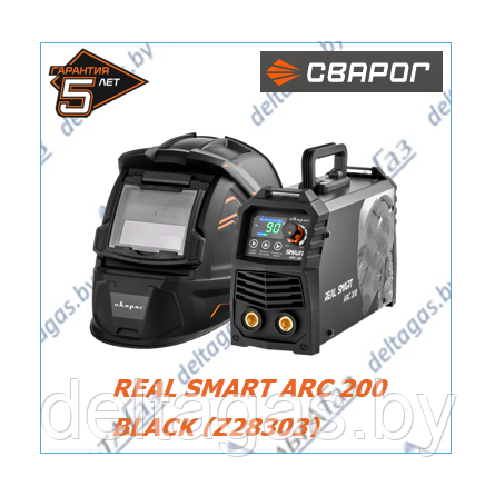 Сварочный инвертор MMA  REAL SMART ARC 200  BLACK (Z28303)