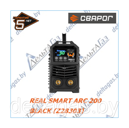 Сварочный инвертор MMA REAL SMART ARC 200 BLACK (Z28303) - фото 2 - id-p192701024