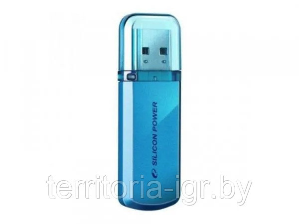 USB-накопитель 16GB Helios 101 SP016GBUF2101V1B голубой Silicon Power - фото 2 - id-p192711539