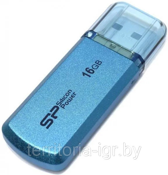 USB-накопитель 16GB Helios 101 SP016GBUF2101V1B голубой Silicon Power - фото 3 - id-p192711539