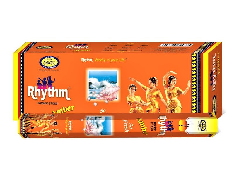 Благовония Амбер Rhythm Amber, 20шт – защита от негатива