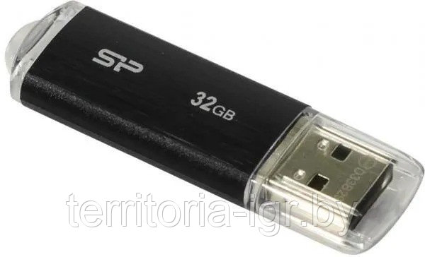 USB-накопитель 32GB Ultima U02 SP032GBUF2U02V1K черный Silicon Power - фото 2 - id-p192711821