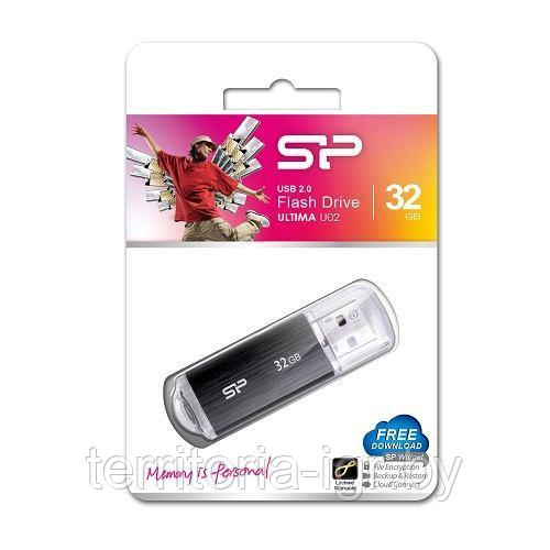 USB-накопитель 32GB Ultima U02 SP032GBUF2U02V1K черный Silicon Power