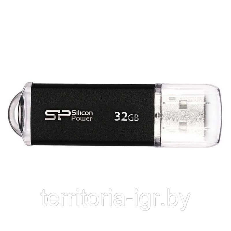 USB-накопитель 32GB Ultima II i-series SP032GBUF2M01V1K черный Silicon Power - фото 2 - id-p192713131