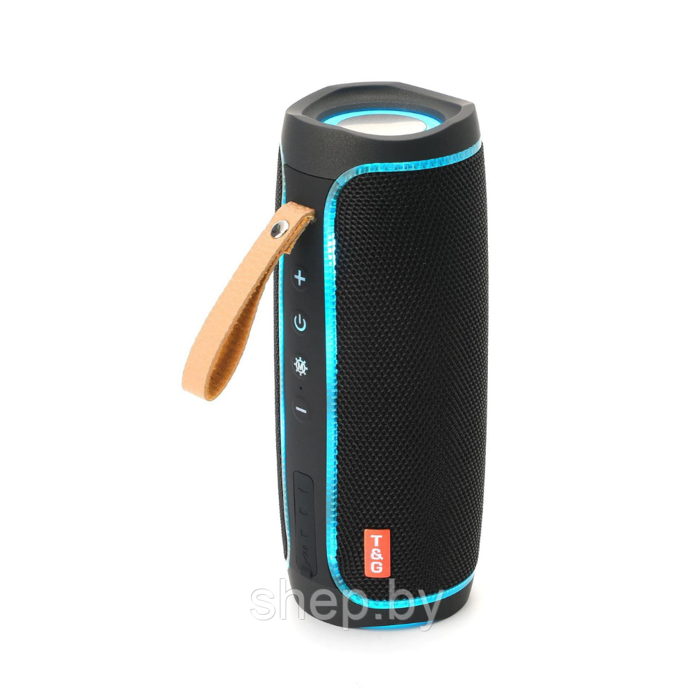 Bluetooth колонка T&G TG-287 с подсветкой и радио Цвет: черный, красный, синий, хаки , серый - фото 3 - id-p192720635