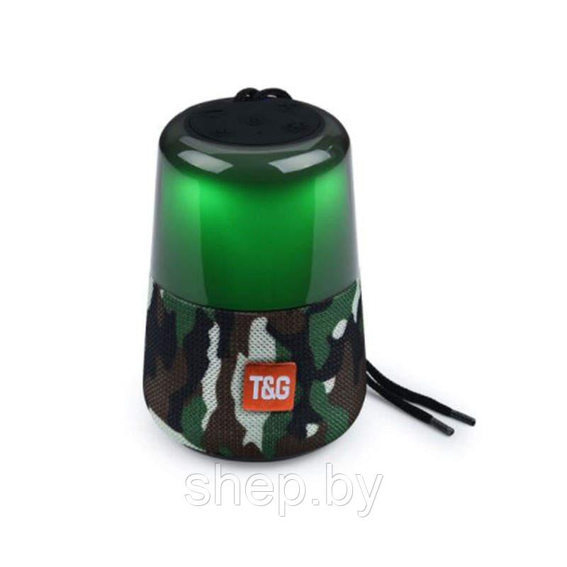 Bluetooth колонка T&G TG-168 с RGB-подсветкой Цвет: черный, красный, синий, серый, бирюзовый, хаки - фото 2 - id-p192727652