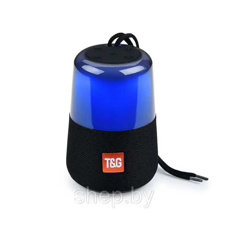 Bluetooth колонка T&G TG-168 с RGB-подсветкой Цвет: черный, красный, синий, серый, бирюзовый, хаки - фото 5 - id-p192727652