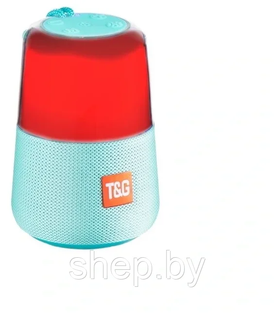 Bluetooth колонка T&G TG-168 с RGB-подсветкой Цвет: черный, красный, синий, серый, бирюзовый, хаки - фото 7 - id-p192727652