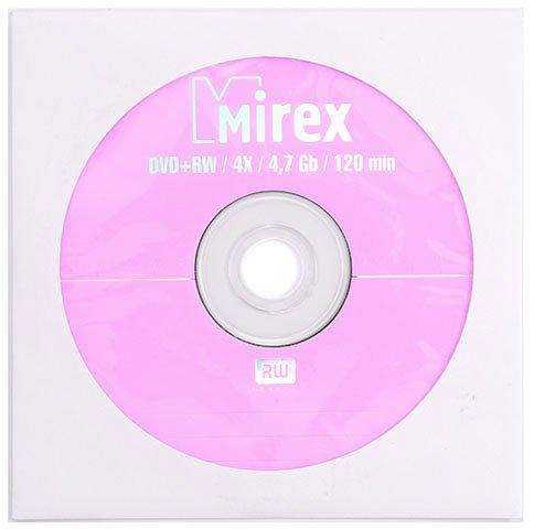 Компакт-диск DVD+RW Mirex 4x, в бумажном конверте
