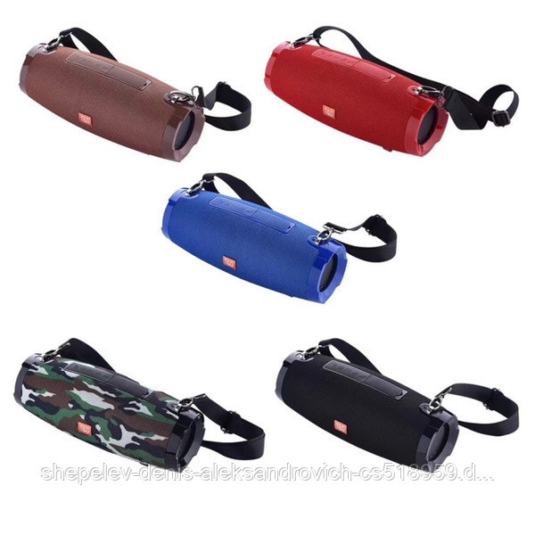Bluetooth колонка T&G TG-504 Цвет: черный, красный, синий, хаки, коричневый