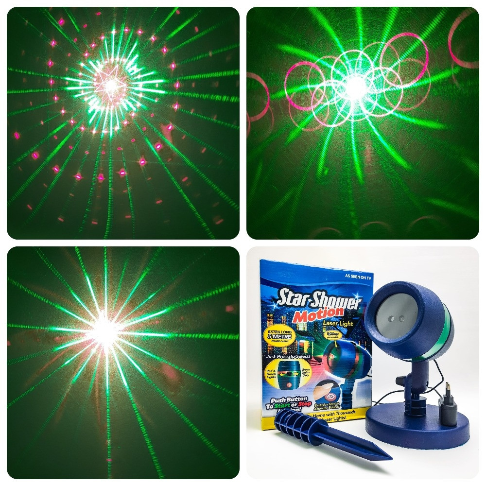Лазерный проектор Звездный дождь Laser Light Motion - фото 4 - id-p111784411