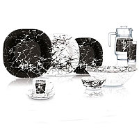 Столовый сервиз LUMINARC CARINE MARBLE BLACK 44 пр V2709