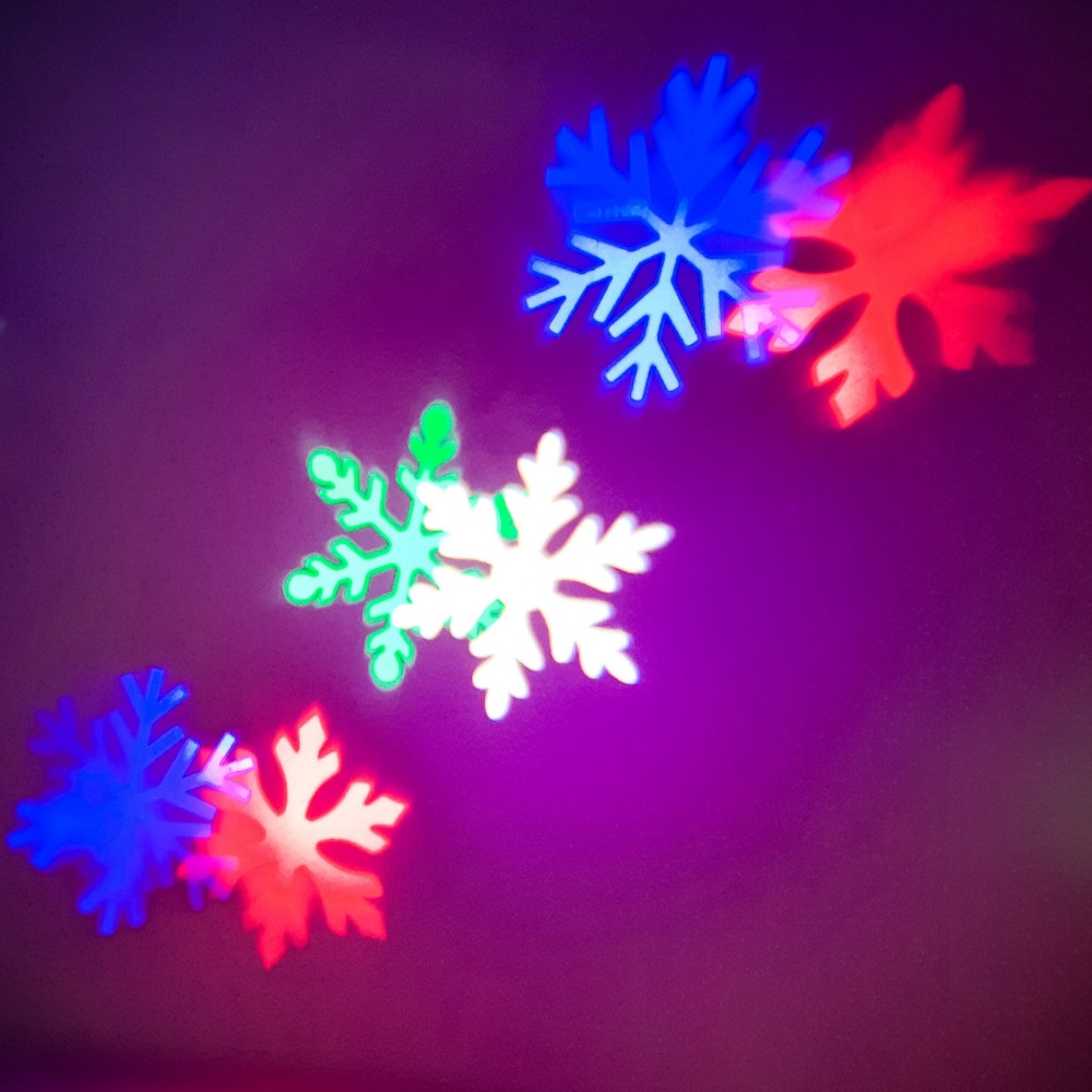 Лазерный проектор "Снежинки" Led Strahler Schneeflocke с эффектом светомузыки - фото 9 - id-p192731645