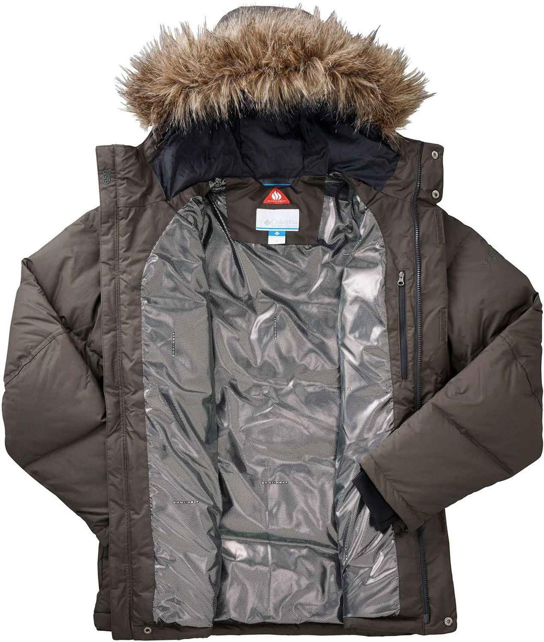 Куртка мужская Columbia Portage Glacier III Down Long Jacket коричневый - фото 4 - id-p192615537