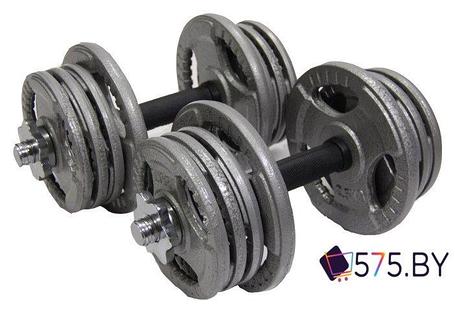 Набор гантелей Atlas Sport Хаммертон 2x16.5 кг, фото 2