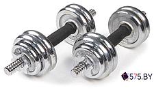 Набор гантелей Atlas Sport Хромированные в чемодане 2x7.5 кг, фото 3