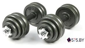 Набор гантелей Atlas Sport Металлические в чемодане 2x15 кг, фото 3