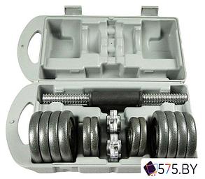 Набор гантелей Atlas Sport Металлические в чемодане 2x7.5 кг, фото 2