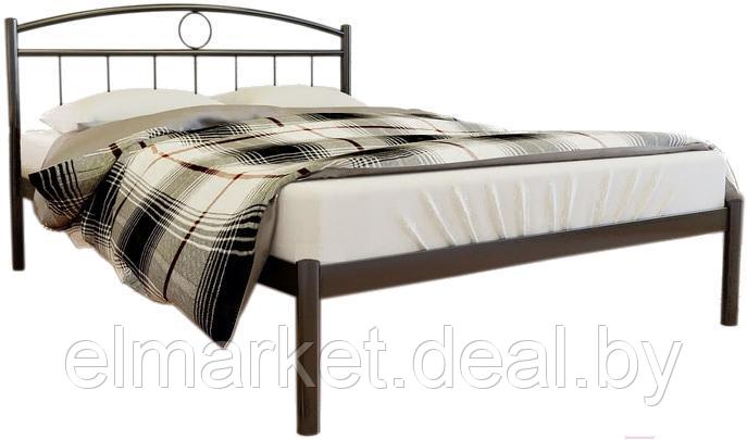 Полуторная кровать Князев Мебель Люмия коричневый - фото 1 - id-p192742857