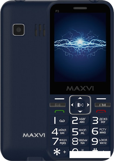 Мобильный телефон Maxvi P3 (синий) - фото 1 - id-p192731686