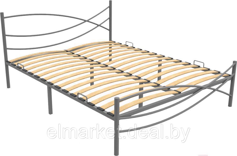 Двуспальная кровать Князев Мебель Калифорния серый - фото 1 - id-p192740253