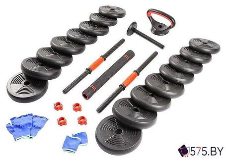 Гантели с грифом для штанги TREX Sport 6 в 1 30 кг, фото 2