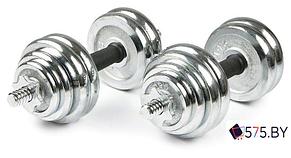 Набор гантелей Atlas Sport Хромированные в чемодане 2x15 кг, фото 3