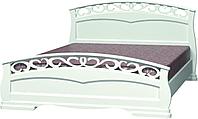Полуторная кровать Bravo Мебель Грация 1 120x200 белый античный