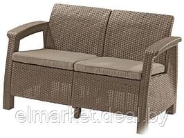 Скамья Keter Corfu II love Seat коричневый