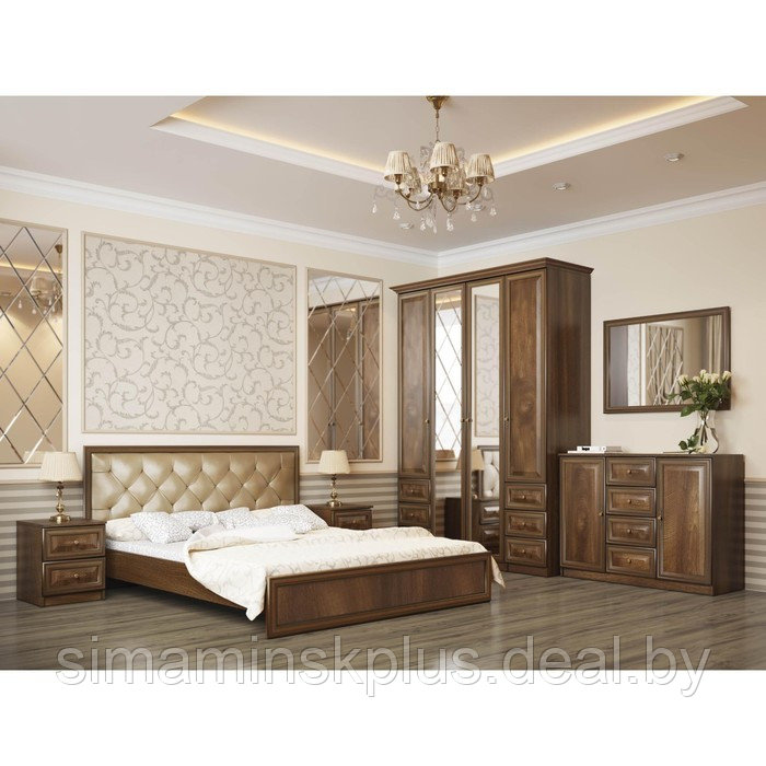 Кровать двойная с ПМ «Габриэлла», 140 × 200 см, цвет дуб кальяри / дуб коньяк - фото 5 - id-p192749307